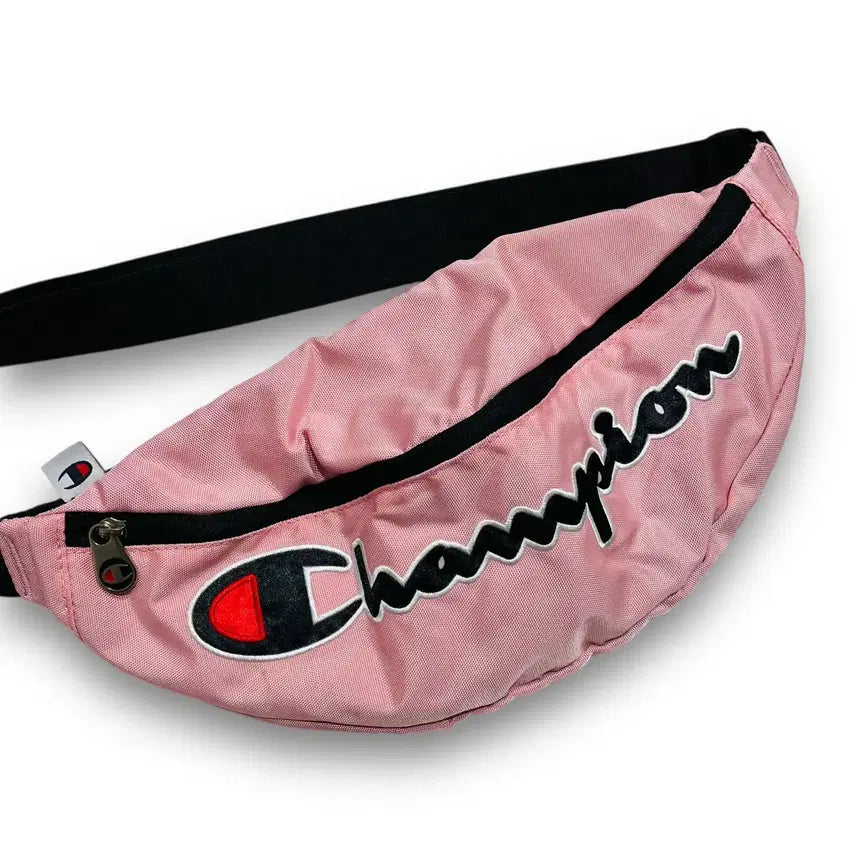 [BUNJANG] Champion Big Logo Old School Pink Sling Bag / 챔피온 빅로고 올드스쿨 핑크 슬링백