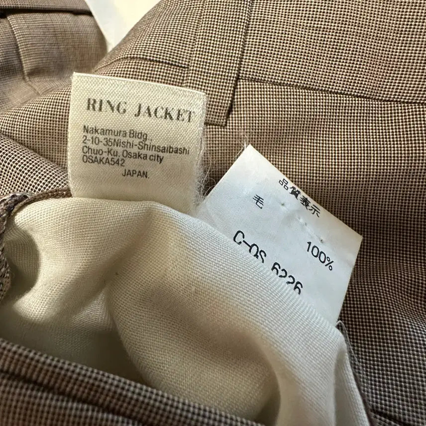 [SOLD OUT] RING JACKET japan made slacks