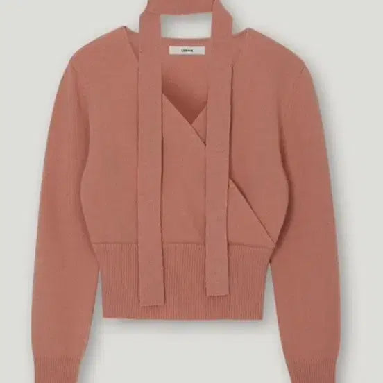 [BUNJANG] Levein Ivy Rose Pink Knit Scarf / 르베인 ivy 머플러 니트 로즈핑크