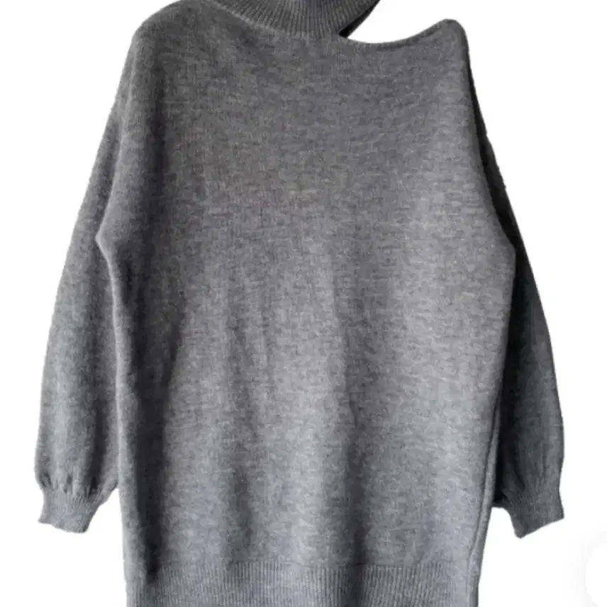 [SOLD OUT] 김아홉 one slit off knit 오프숄더 니트 (gray)