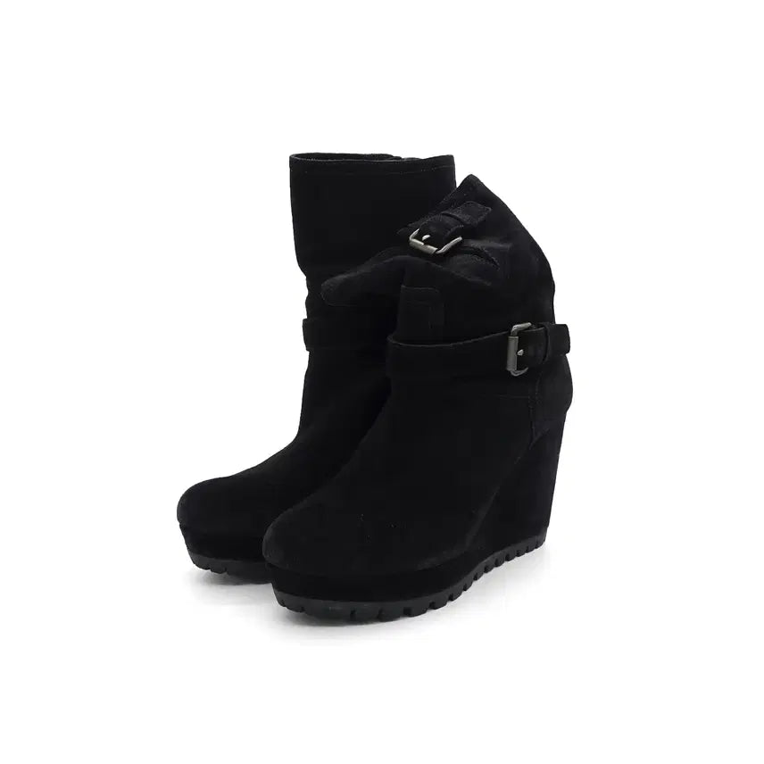 [BUNJANG] PRADA Sport Calfskin Suede Buckle Wedge Ankle Boots / [35/230] PRADA 프라다 스포츠 카프스킨 스웨이드 버클 앵클부츠