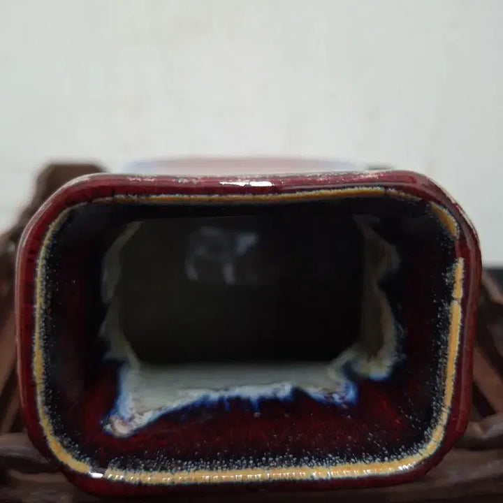 [BUNJANG] Chinese Antique Red-Glazed Porcelain Vase / 중국도자기,골동품,홍유요변관이병