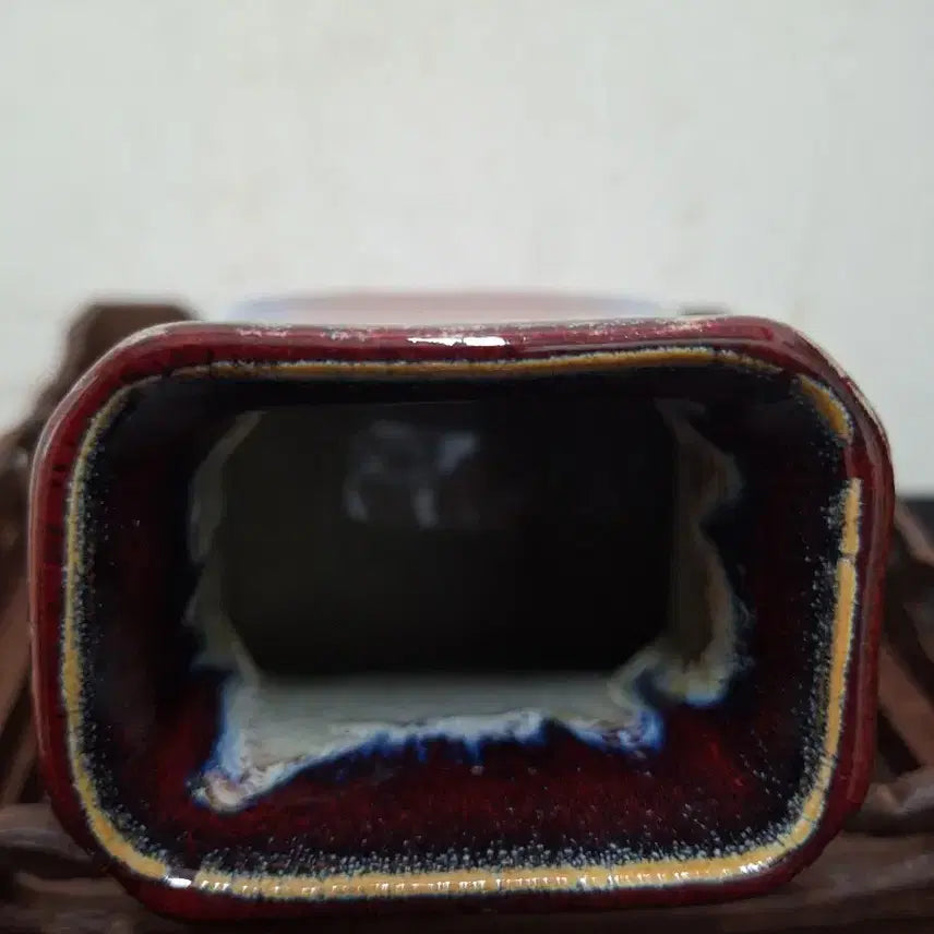[BUNJANG] Chinese Antique Red-Glazed Porcelain Vase / 중국도자기,골동품,홍유요변관이병