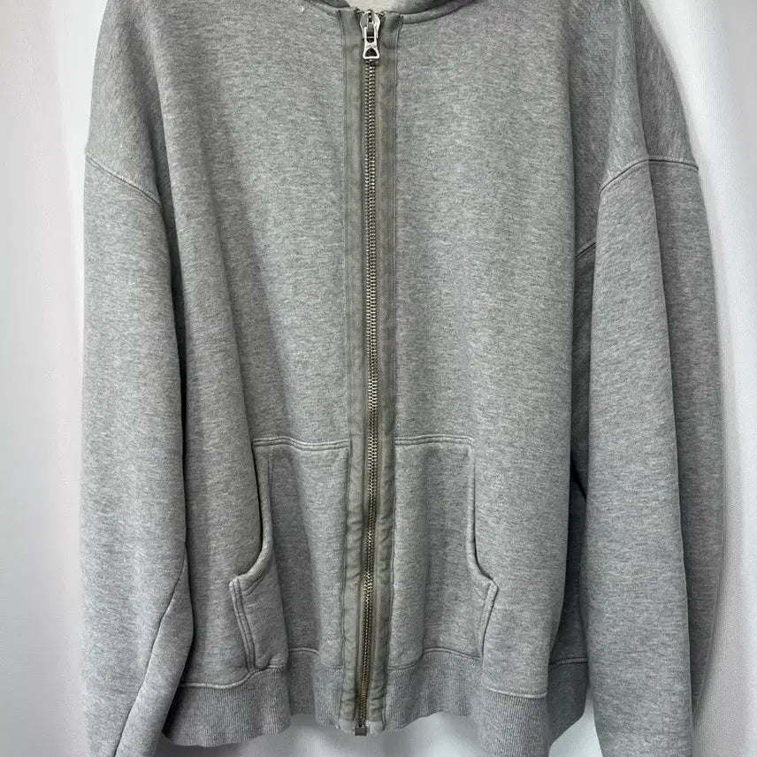 [BUNJANG] L Blind Files Gray Hoodie Zip-up / [L] 블라인드파일즈 후드집업 그레이