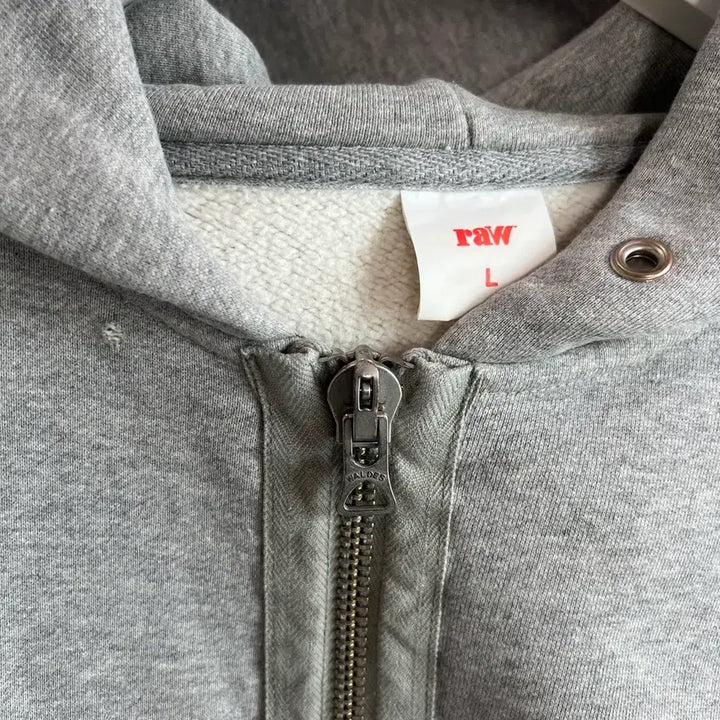 [BUNJANG] L Blind Files Gray Hoodie Zip-up / [L] 블라인드파일즈 후드집업 그레이