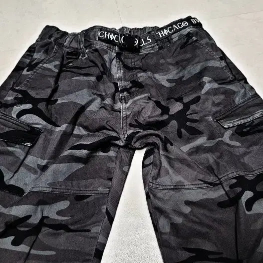 [BUNJANG] NBA Chicago Bulls Camo Cargo Jogger Pants / NBA 시카고불스 카모 카고 조거팬츠  폴1314