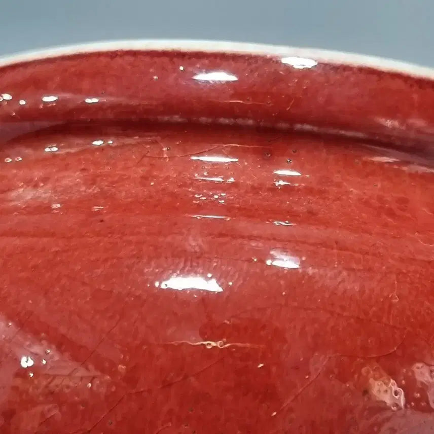 [BUNJANG] Oxblood Glaze Tripod Incense Burner / 홍유삼족향로 필세. 고6지름9