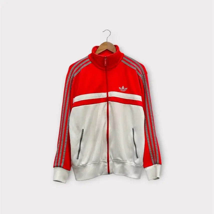 [BUNJANG] Adidas Vintage Track Top (White/Red) - Men&