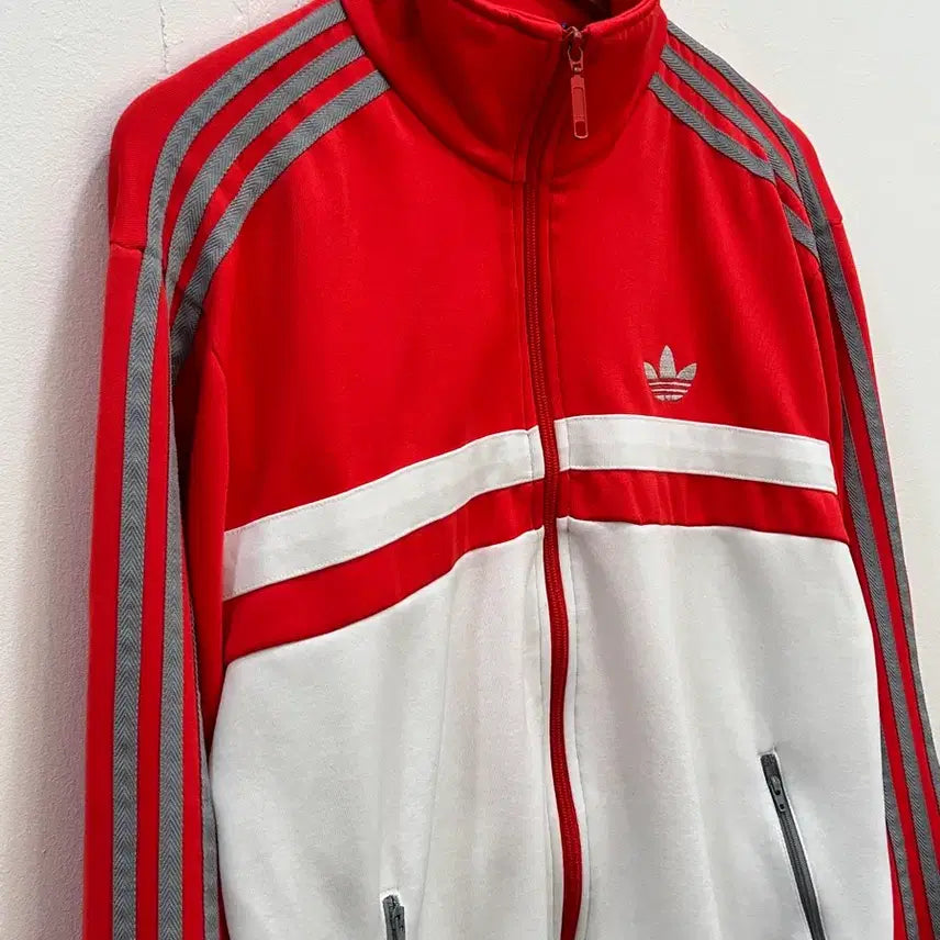 [BUNJANG] Adidas Vintage Track Top (White/Red) - Men&