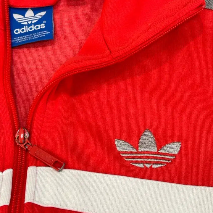[BUNJANG] Adidas Vintage Track Top (White/Red) - Men&