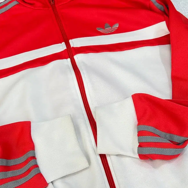 [BUNJANG] Adidas Vintage Track Top (White/Red) - Men&