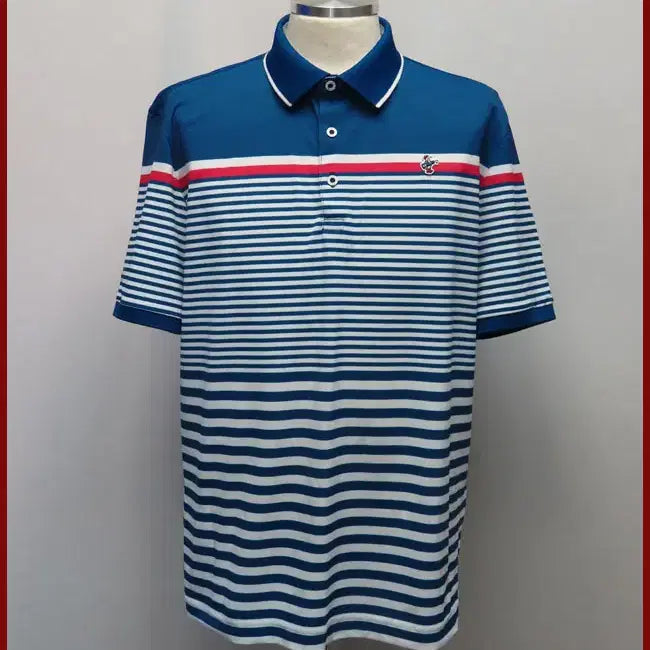 [BUNJANG] Lui Castel Blue Short Sleeve Polo Shirt / 루이까스텔/파란색 반팔티셔츠/105사이즈/따봉구제(H-12)