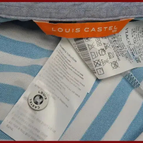 [BUNJANG] Lui Castel Blue Short Sleeve Polo Shirt / 루이까스텔/파란색 반팔티셔츠/105사이즈/따봉구제(H-12)