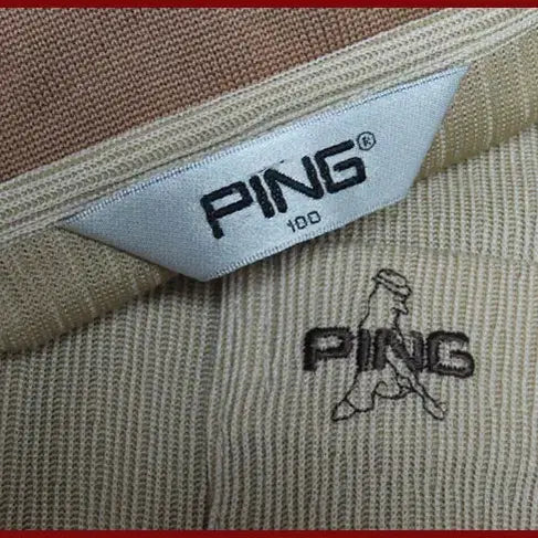 [BUNJANG] Ping Golf Beige Short Sleeve Polo Shirt (Size 100) / 핑골프/베이지색 반팔티셔츠/100사이즈/따봉구제(C-5)