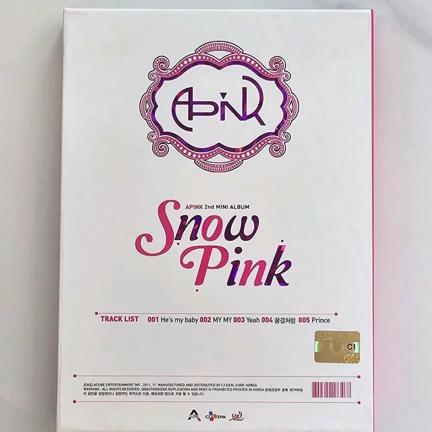 [BUNJANG] Apink Snow Pink CD Album / 에이핑크 미니 앨범 Snow Pink CD