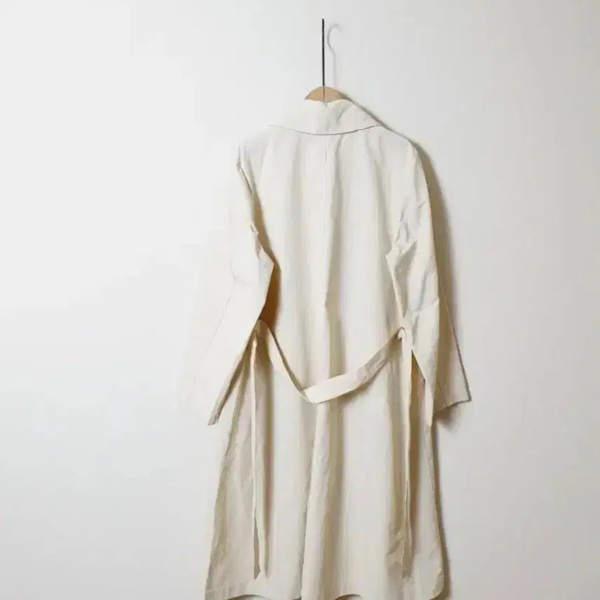 [BUNJANG] Naincob Cream Beige Single Trench Coat / (새) 싱글 트렌치 코트