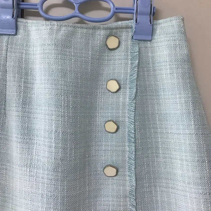 [BUNJANG] AHA srap Tweed Skirt / 새) AHA by srap 소라색 트위드 스커트