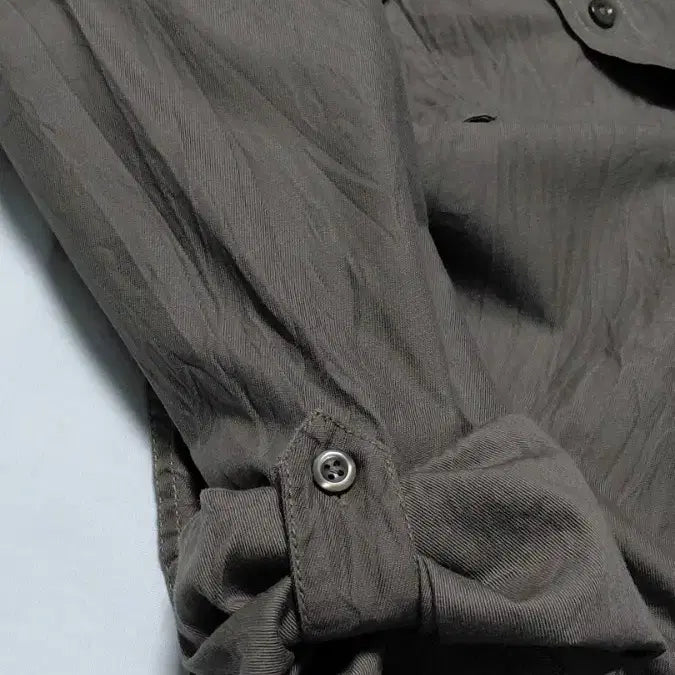 [BUNJANG] BEELSEWHERE Military Epaulette Roll-up Shirt / [LL] BEELSEWHERE 밀리터리 견장 롤업 셔츠