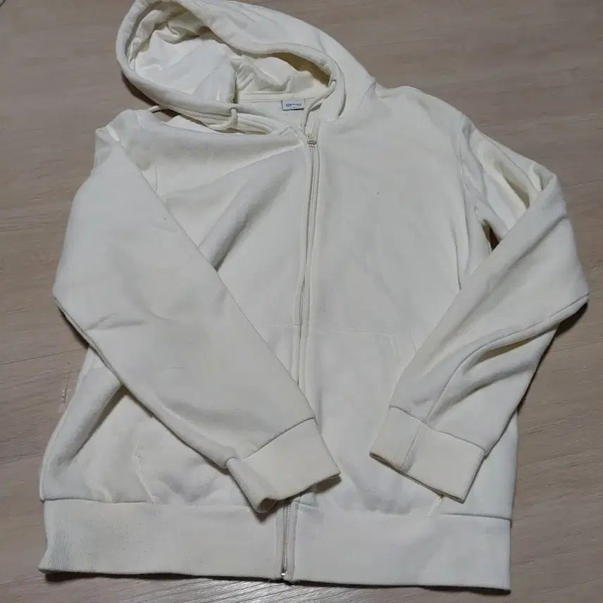 [BUNJANG] TOPTEN Ivory Hoodie Zip-Up / 탑텐 아이보리 후드집업