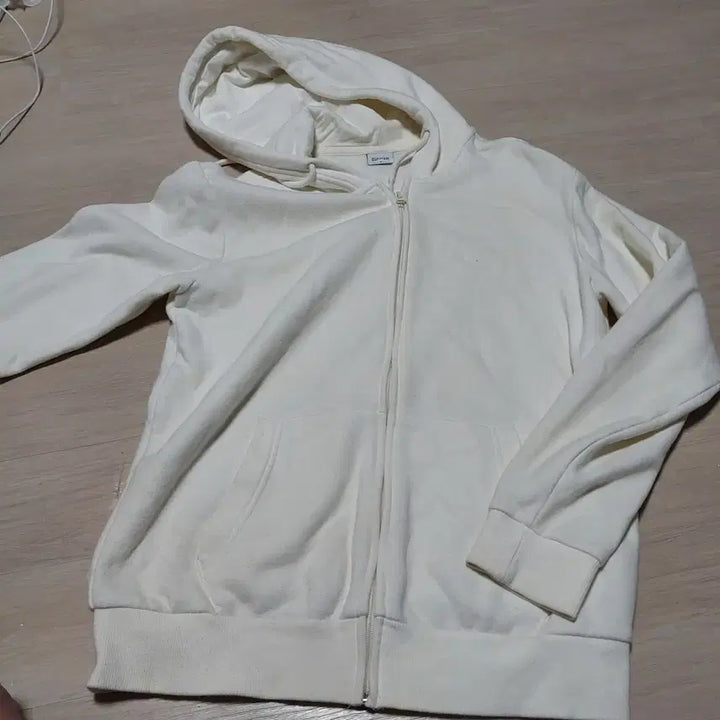 [BUNJANG] TOPTEN Ivory Hoodie Zip-Up / 탑텐 아이보리 후드집업