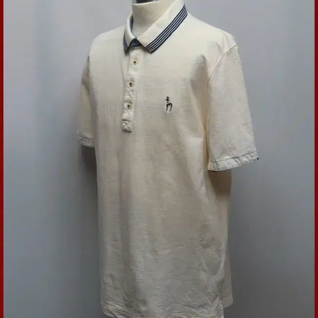 [BUNJANG] Hazzys White Short Sleeve Polo T-Shirt Size 110 / 헤지스/하얀색 반팔티셔츠/110사이즈/따봉구제(D-6)