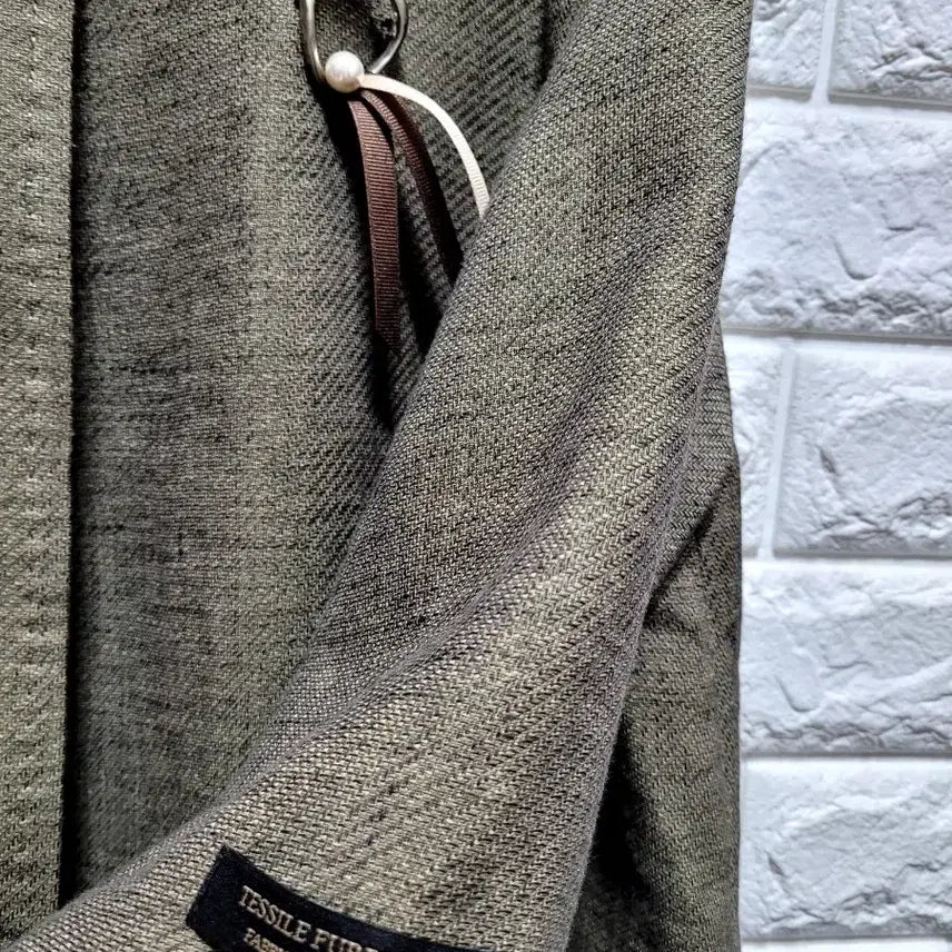 [BUNJANG] Myeon.ma Linen Blend Round Collar Jacket (Size 66) / 면.마  라운드 카라 자켓66