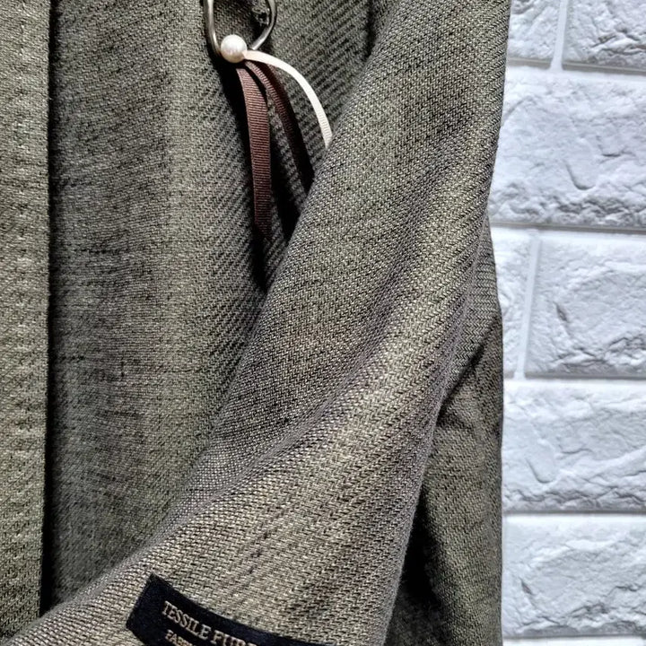 [BUNJANG] Myeon.ma Linen Blend Round Collar Jacket (Size 66) / 면.마  라운드 카라 자켓66