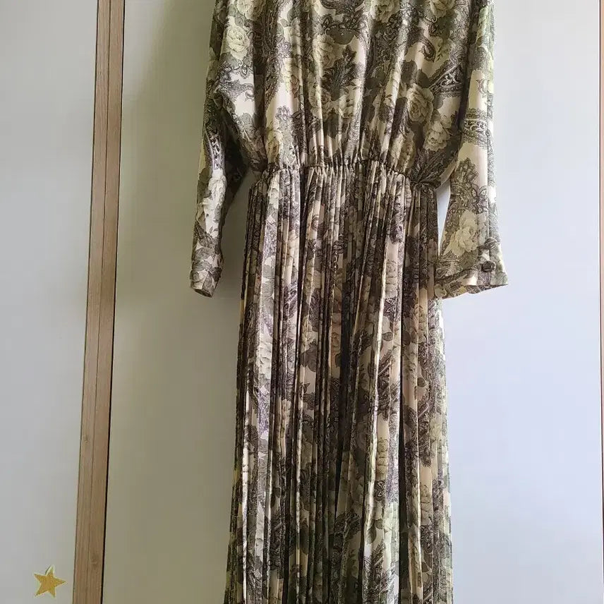 [BUNJANG] Vintage Floral Pattern Long Dress / 일본빈티지 플로럴 패턴 고급롱 원피스66
