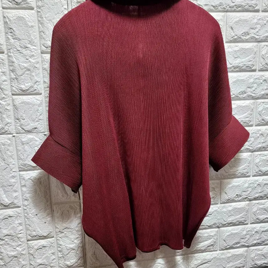 [SOLD OUT] 플리츠 주름 카라넥 반팔 블라우스