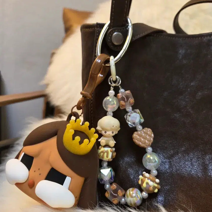 [BUNJANG] Pop Mart Dimoo Rice Grain Figure Keychain / 팝마트 디무 Dimoo 쌀알 피규어 핸드폰줄 키링