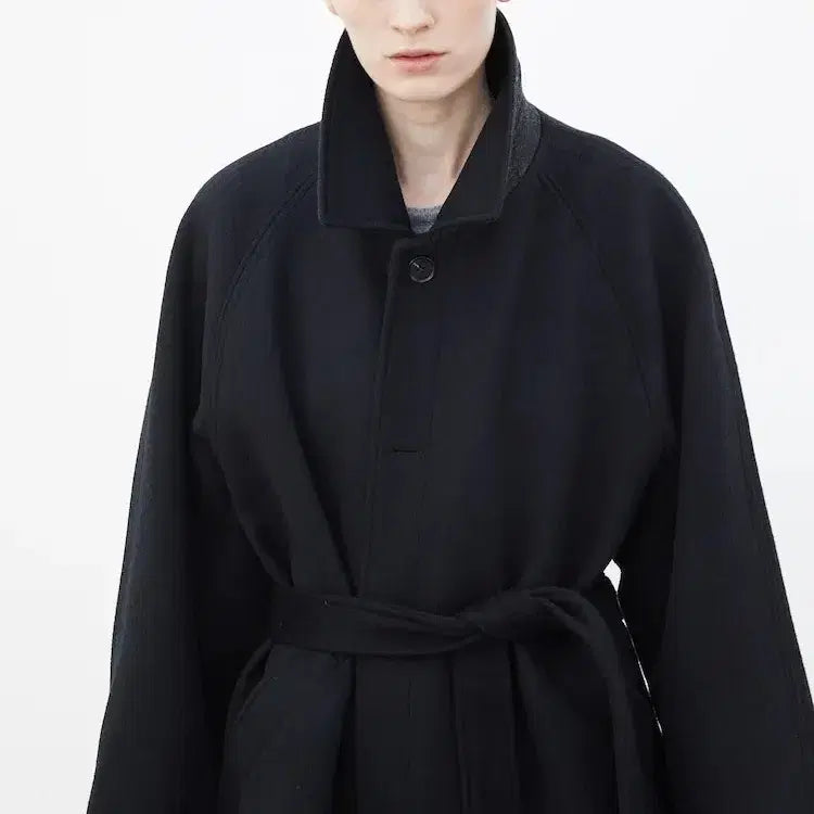 [BUNJANG] Ethos Raglan Coat Black / 에토스 래글런 코트 블랙