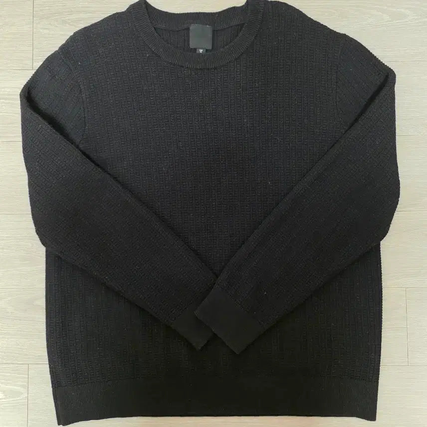 [BUNJANG] H&amp;M Waffle Knit Sweater Black XL / H&amp;M 와플 니트 Black XL