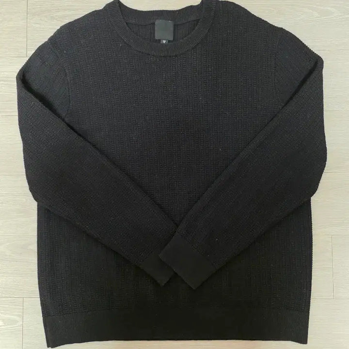 [BUNJANG] H&amp;M Waffle Knit Sweater Black XL / H&amp;M 와플 니트 Black XL