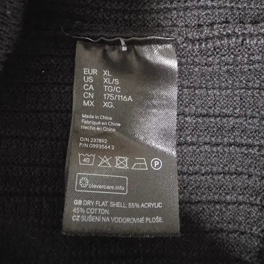 [BUNJANG] H&amp;M Waffle Knit Sweater Black XL / H&amp;M 와플 니트 Black XL