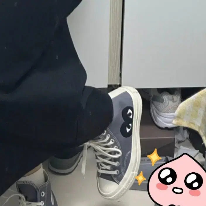 [BUNJANG] Comme des Garçons Chuck Taylor All-Star High-Top Sneakers / 꼼데 척 테일러하이 컨버스