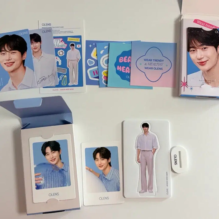 [BUNJANG] Byeon Woo Seok OLens Photocard &amp; Flyer Bundle Set / 변우석 오렌즈 1~4차/전단지