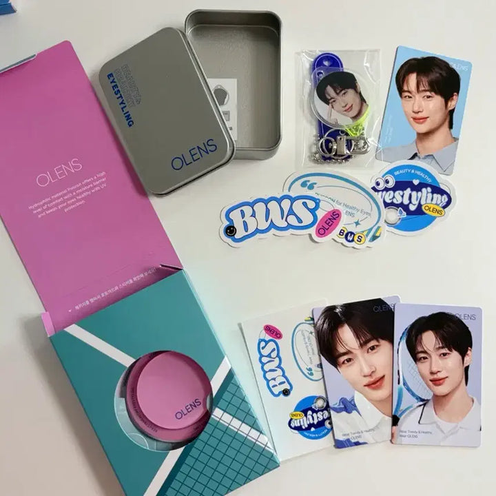 [BUNJANG] Byeon Woo Seok OLens Photocard &amp; Flyer Bundle Set / 변우석 오렌즈 1~4차/전단지