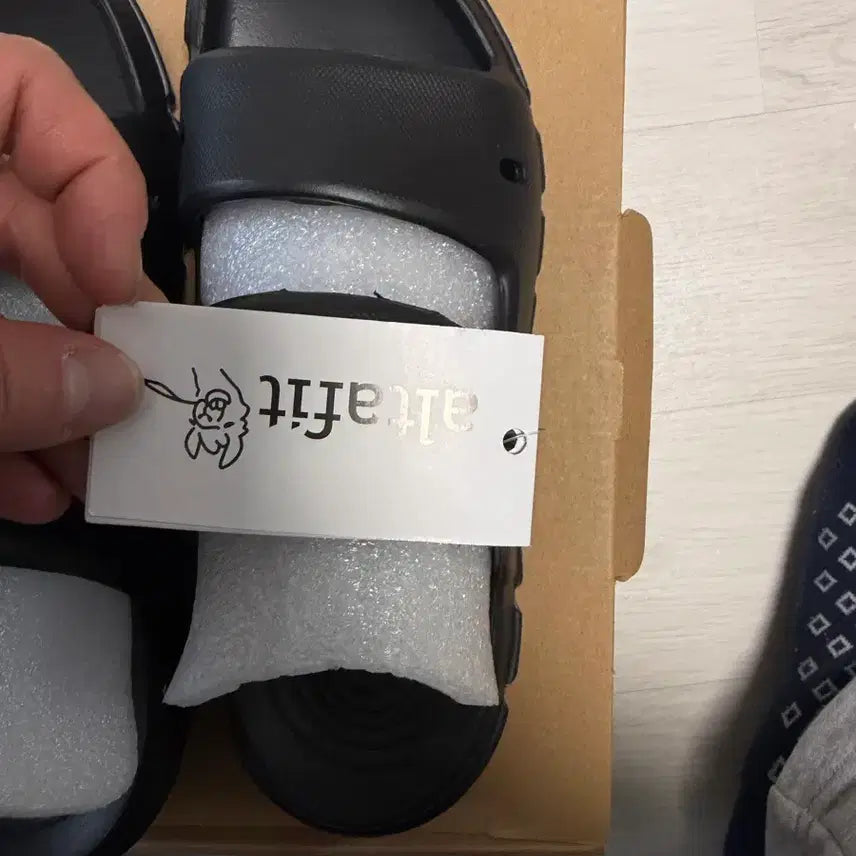 [BUNJANG] Altafit Office Slippers - Black, Size 260 (Unused) / 100% 미사용 사무용 슬리퍼 팔아요