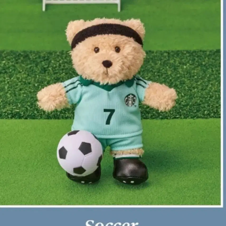 [BUNJANG] Starbucks Football Bearista Keyring / 스타벅스 축구 베어리 키링