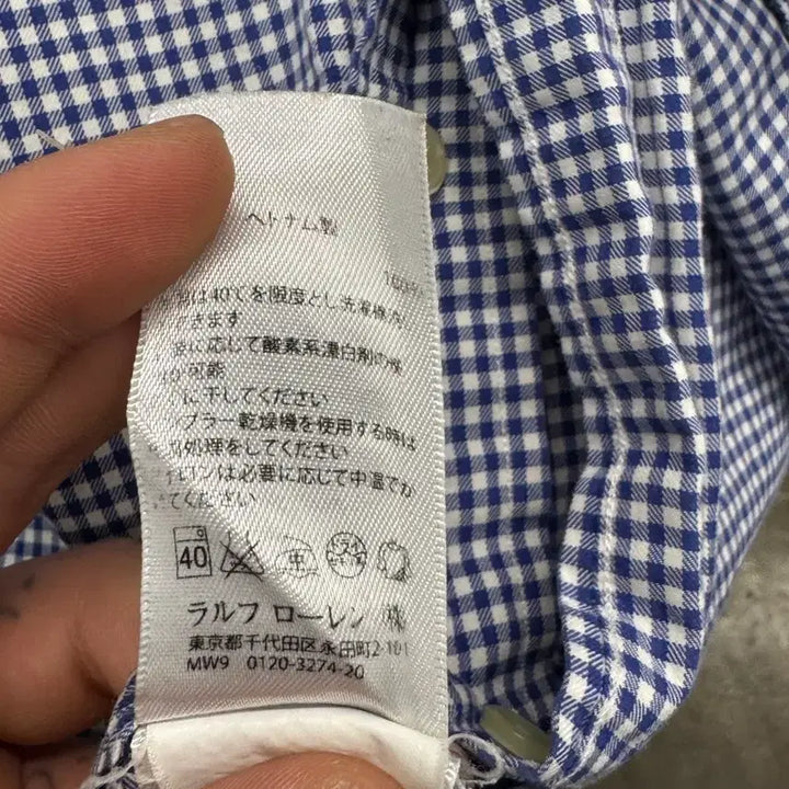 [BUNJANG] 폴로 랄프로렌 체크 셔츠 네이비 L / 폴로 랄프로렌 체크 셔츠 네이비 L