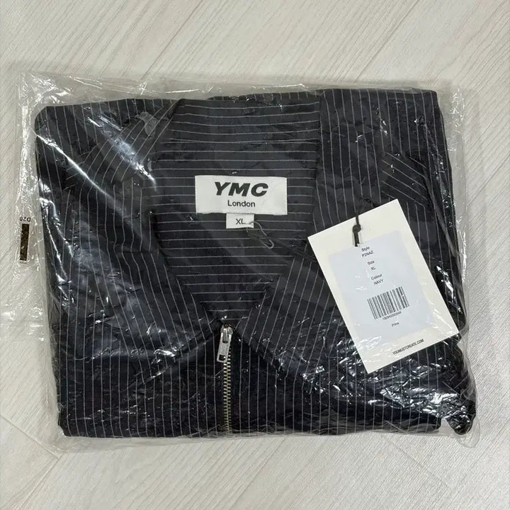 [BUNJANG] YMC Bowie Zip Shirt (Mini Stripe Navy) - XL / [미시착 새상품] YMC 보위 지프 셔츠 네이비 스트라이프 XL