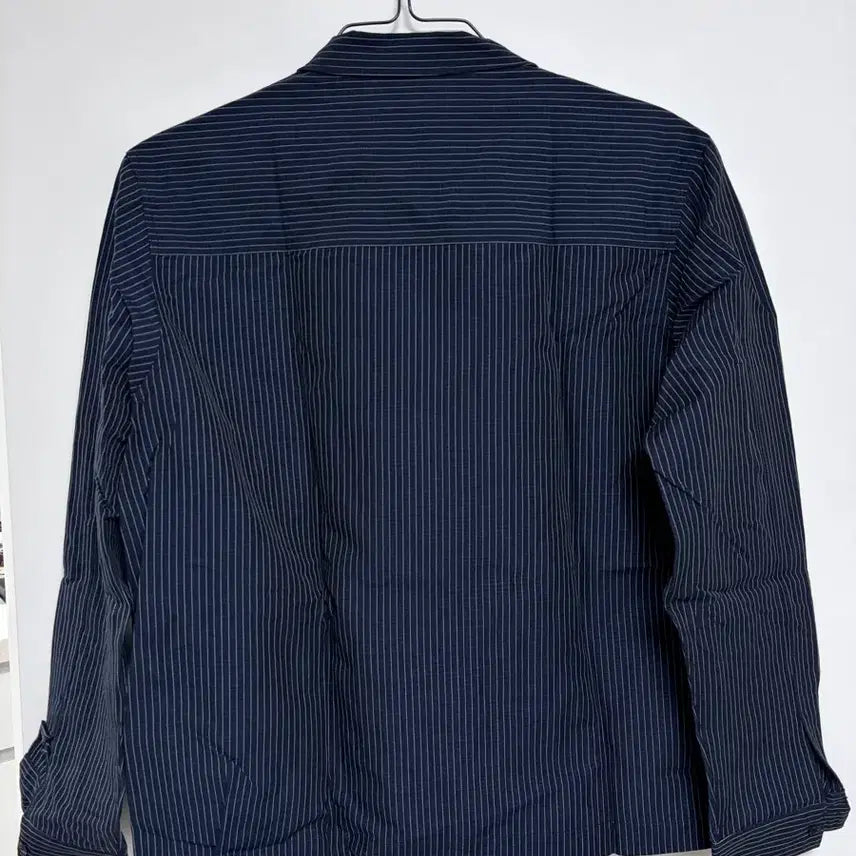 [BUNJANG] YMC Bowie Zip Shirt (Mini Stripe Navy) - XL / [미시착 새상품] YMC 보위 지프 셔츠 네이비 스트라이프 XL