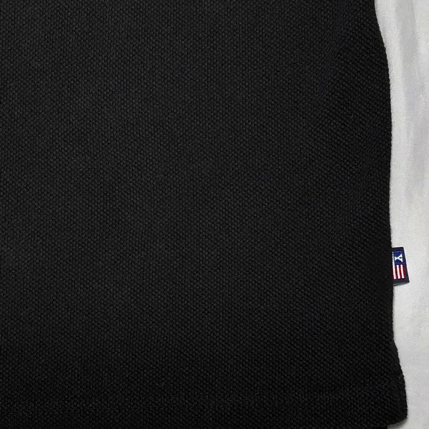 [BUNJANG] Yale Bulldog Embroidered Collar T-Shirt / [L] 예일(YALE) 불독 자수 카라티 블랙