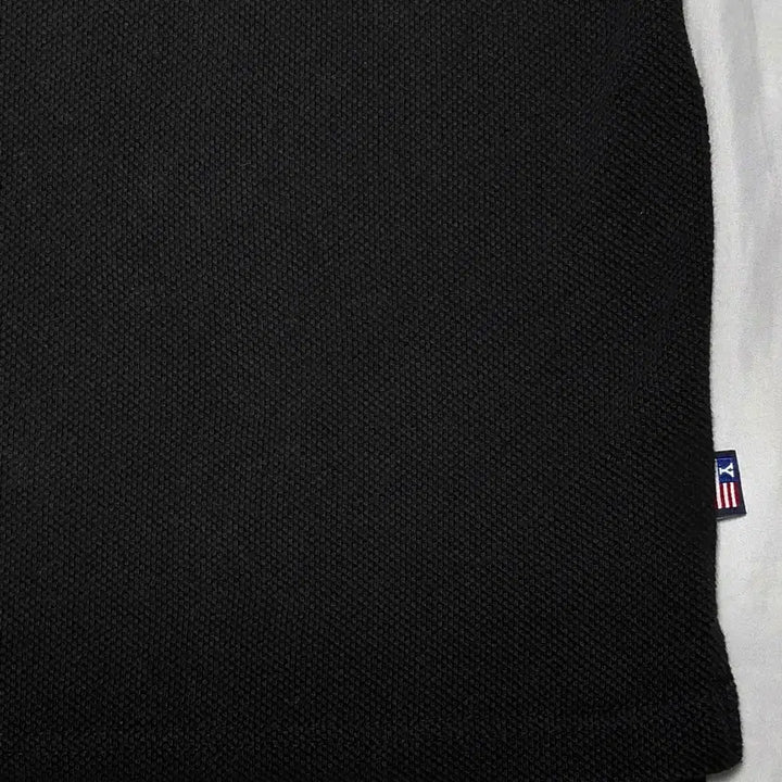 [BUNJANG] Yale Bulldog Embroidered Collar T-Shirt / [L] 예일(YALE) 불독 자수 카라티 블랙