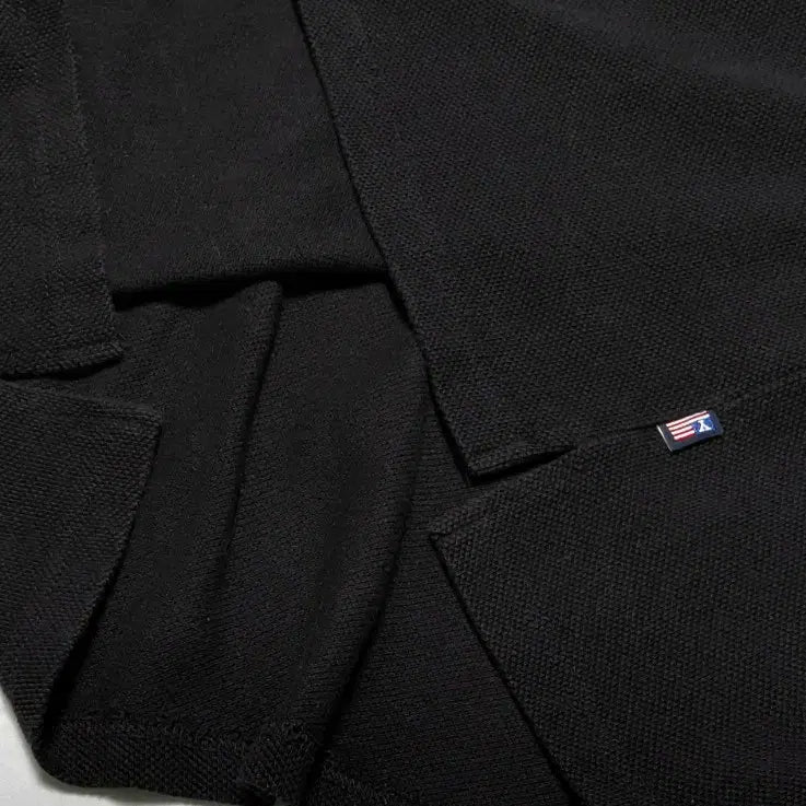 [BUNJANG] Yale Bulldog Embroidered Collar T-Shirt / [L] 예일(YALE) 불독 자수 카라티 블랙
