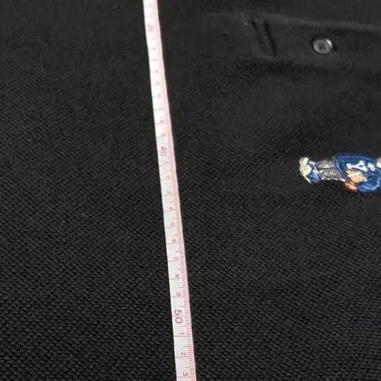 [BUNJANG] Yale Bulldog Embroidered Collar T-Shirt / [L] 예일(YALE) 불독 자수 카라티 블랙