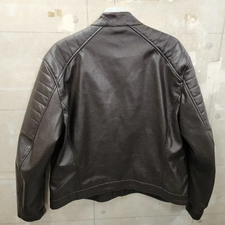 [SOLD OUT] (XXL)에이치앤엠 정품 남성 페이크레더 블루종/110/상태좋음