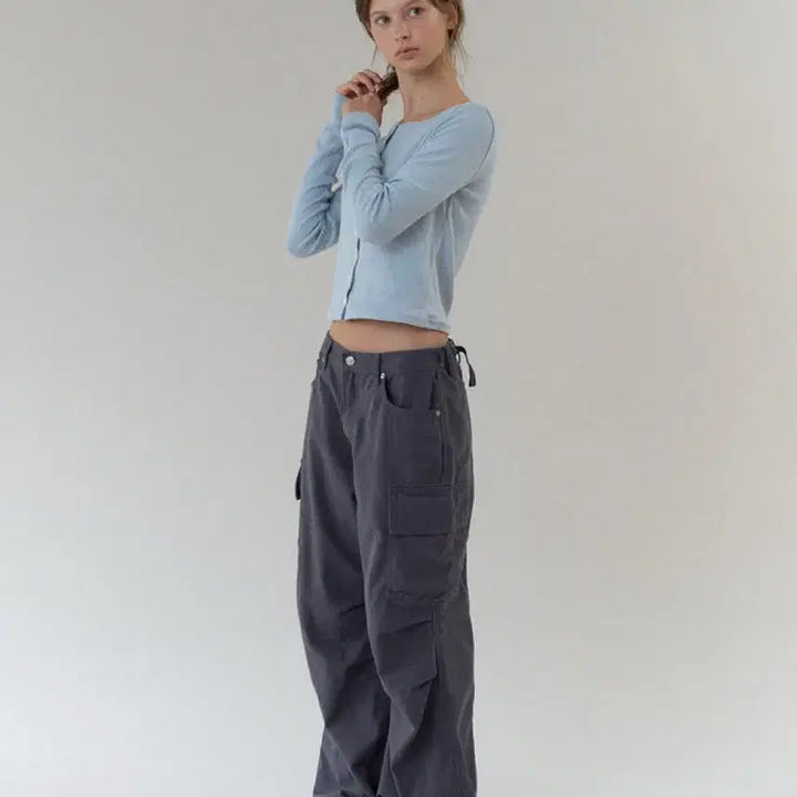 [BUNJANG] Headermint Cargo Pants Charcoal / 헤더먼트 카고 팬츠 차콜