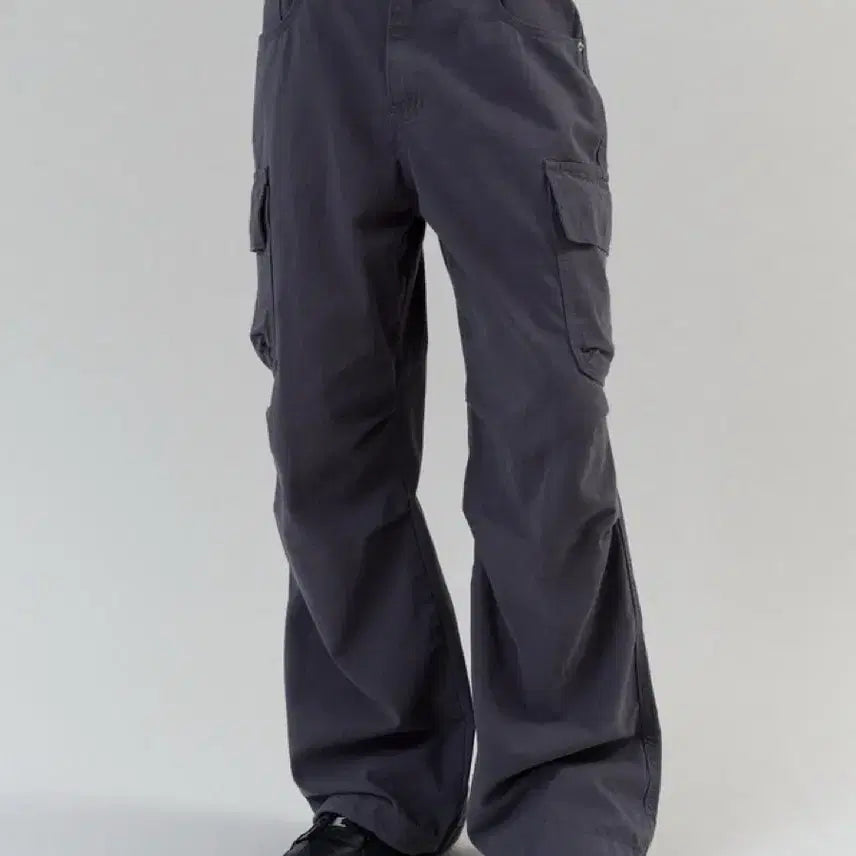 [BUNJANG] Headermint Cargo Pants Charcoal / 헤더먼트 카고 팬츠 차콜