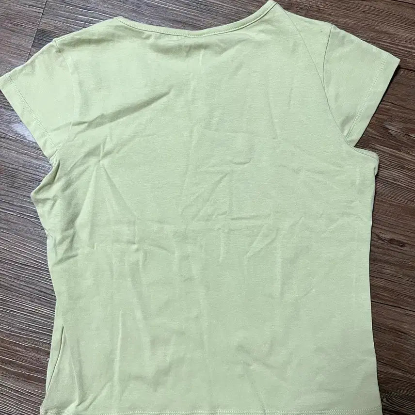 [BUNJANG] Sienne Cap Sleeve T-shirt Olive Green / 시눈 캡 티셔츠